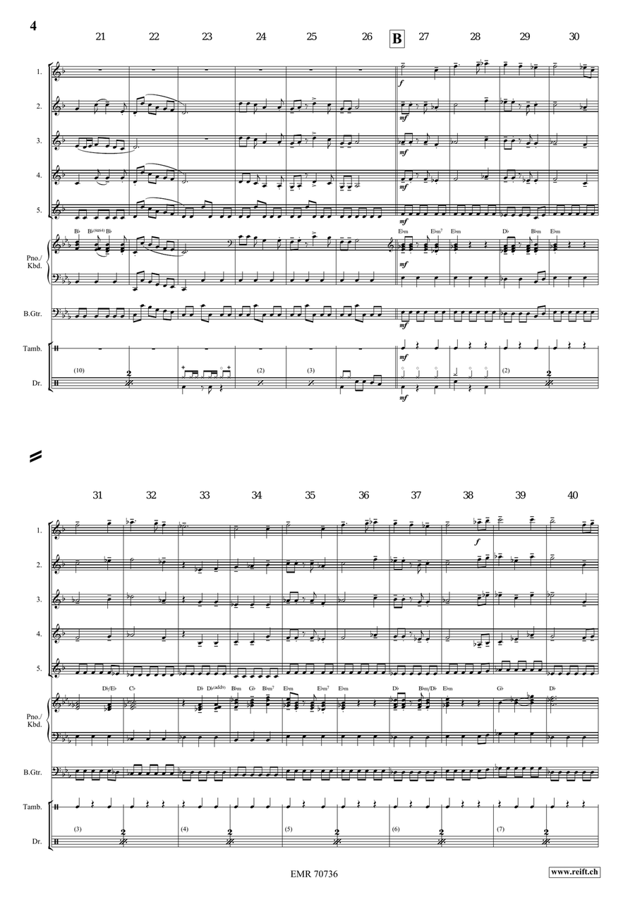 Medieval Fantasy Medieval Fantasy Clarinet Quintet scores gallery preview page 6