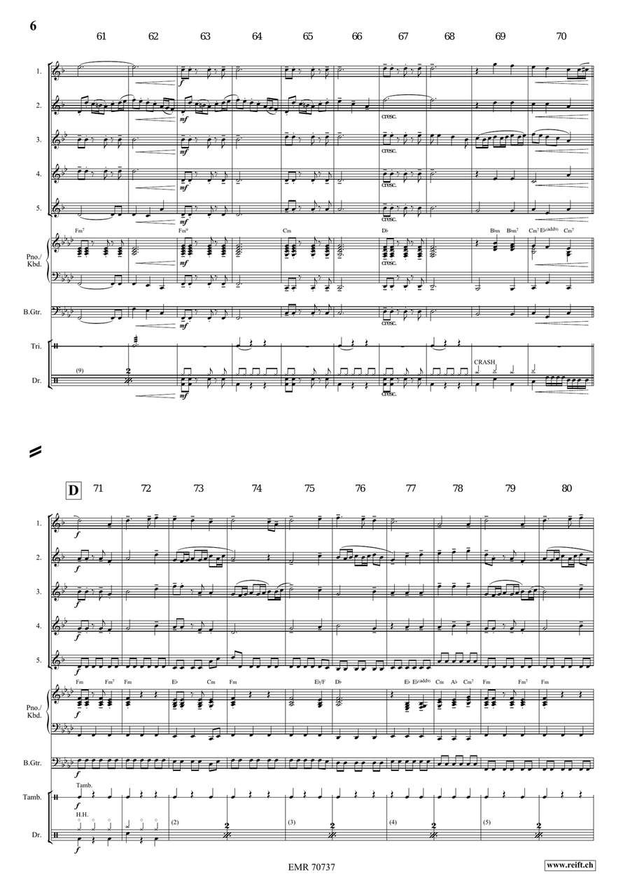 Medieval Fantasy Medieval Fantasy Saxophone Quintet scores gallery preview page 8