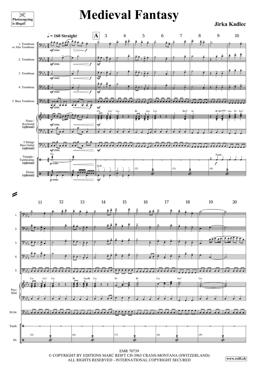 Medieval Fantasy Medieval Fantasy Trombone scores gallery preview page 5