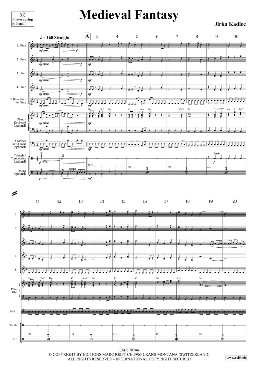 Medieval Fantasy Medieval Fantasy Flute scores gallery preview page 5