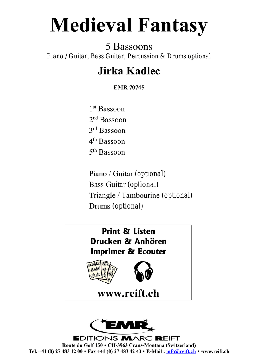 Medieval Fantasy Medieval Fantasy Bassoon scores gallery preview page 2