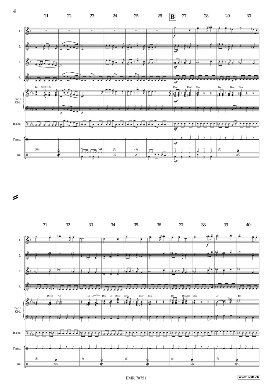 Medieval Fantasy Medieval Fantasy Clarinet Quartet scores gallery preview page 6