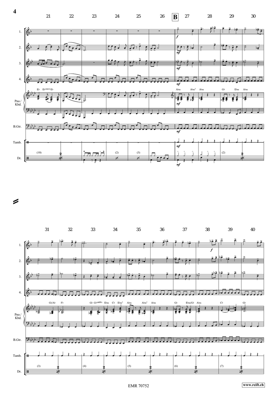 Medieval Fantasy Medieval Fantasy Saxophone Quartet scores gallery preview page 6