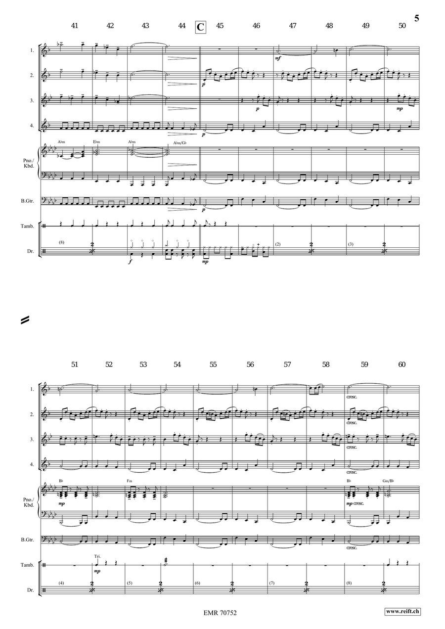 Medieval Fantasy Medieval Fantasy Saxophone Quartet scores gallery preview page 7