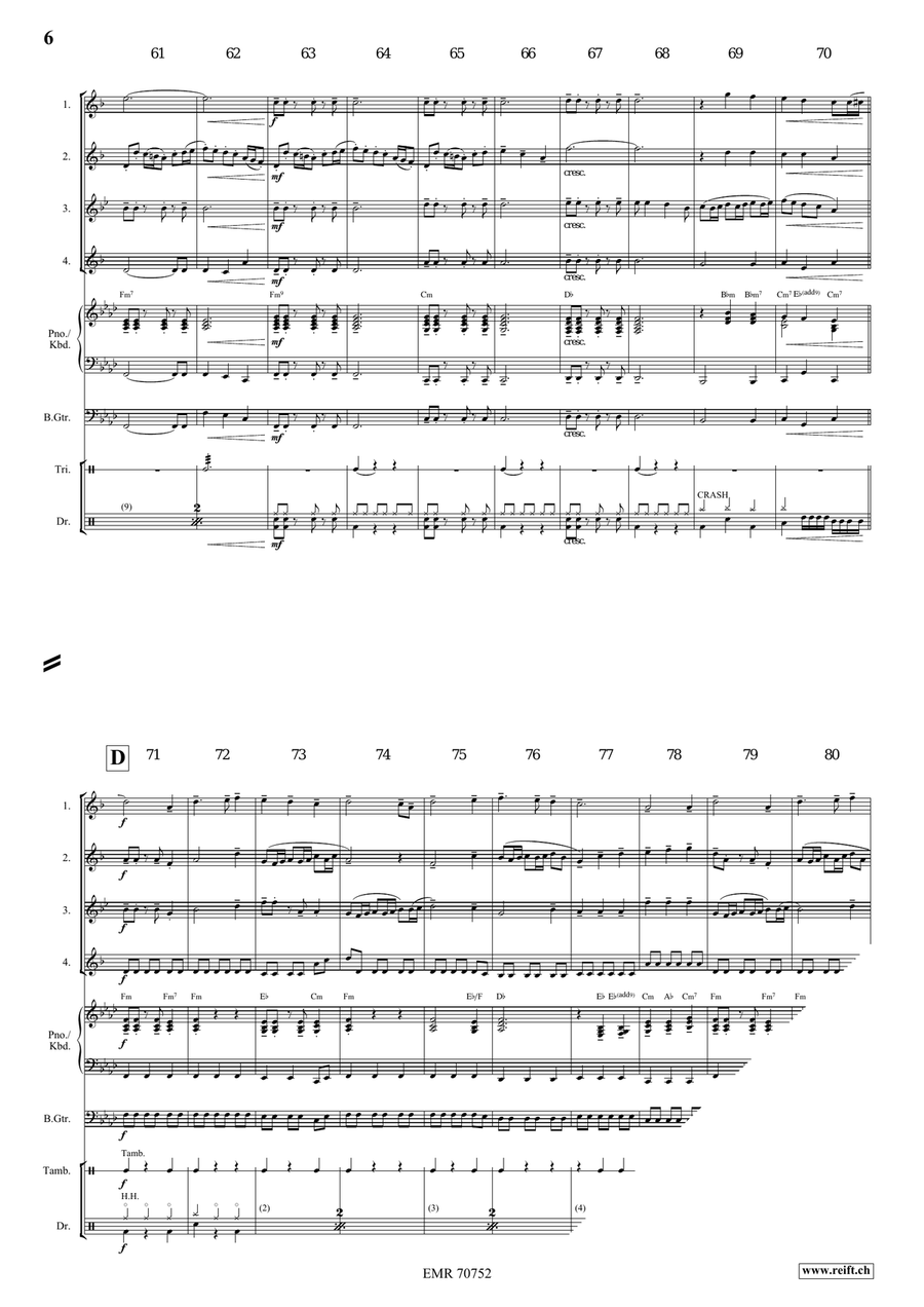 Medieval Fantasy Medieval Fantasy Saxophone Quartet scores gallery preview page 8