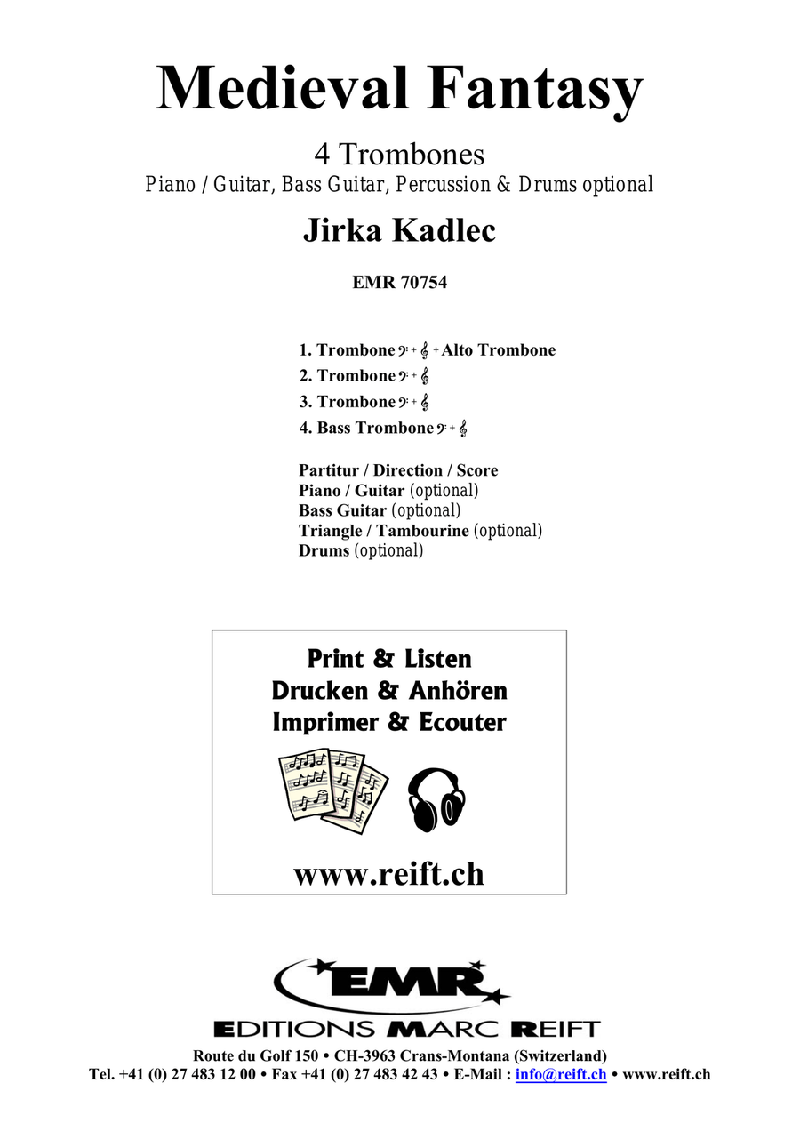 Medieval Fantasy Medieval Fantasy Trombone Quartet scores gallery preview page 2