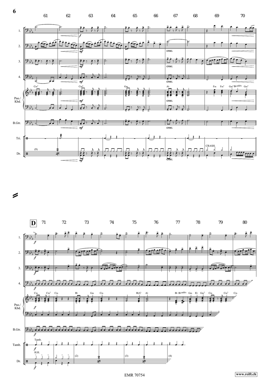 Medieval Fantasy Medieval Fantasy Trombone Quartet scores gallery preview page 8