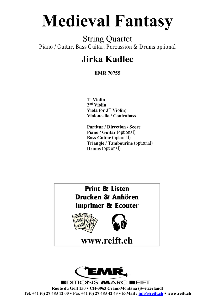 Medieval Fantasy Medieval Fantasy String Quartet scores gallery preview page 2