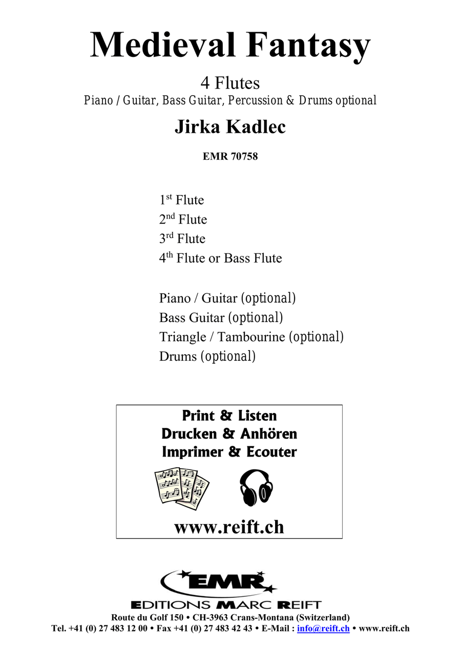 Medieval Fantasy Medieval Fantasy Flute Quartet scores gallery preview page 2