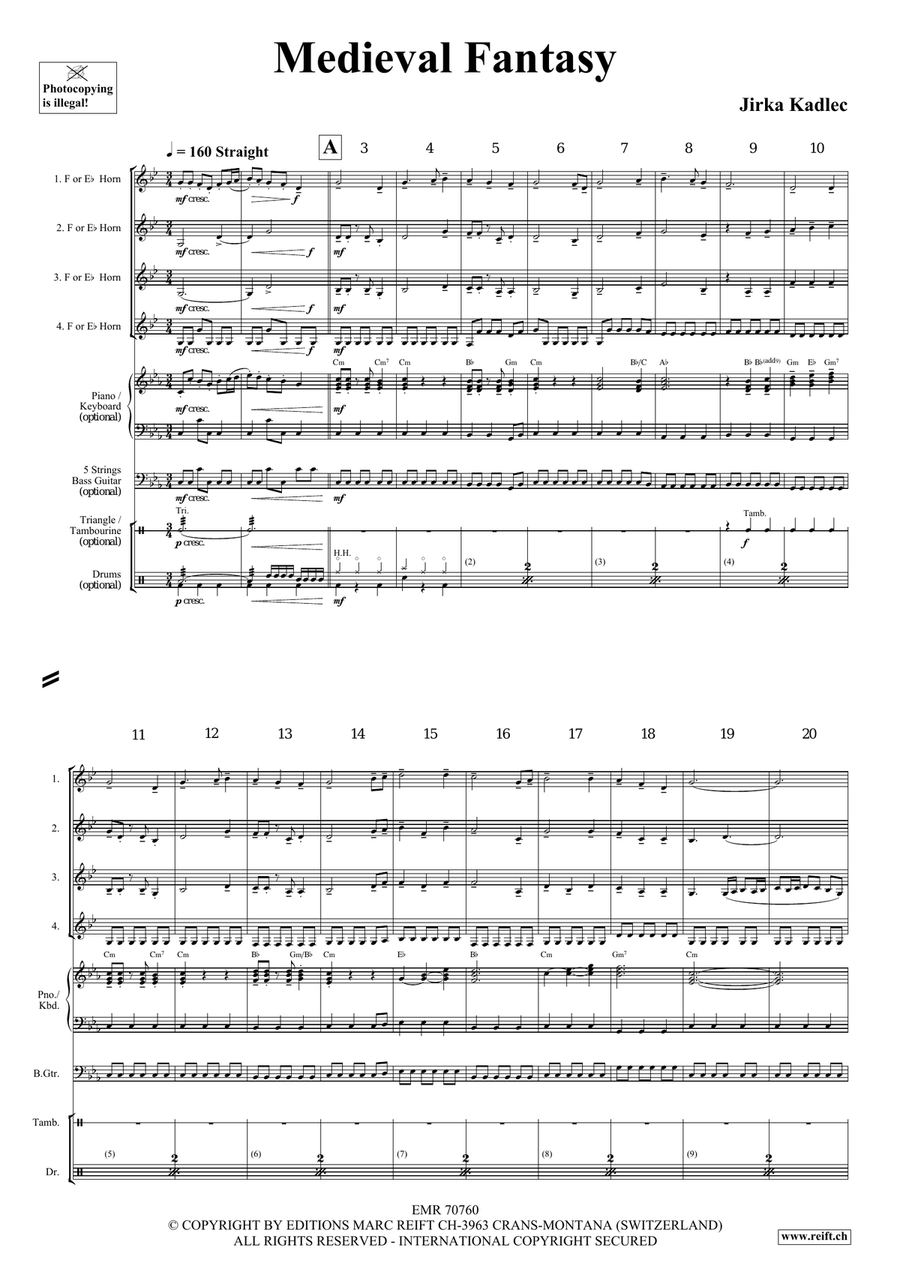 Medieval Fantasy Medieval Fantasy Horn scores gallery preview page 5