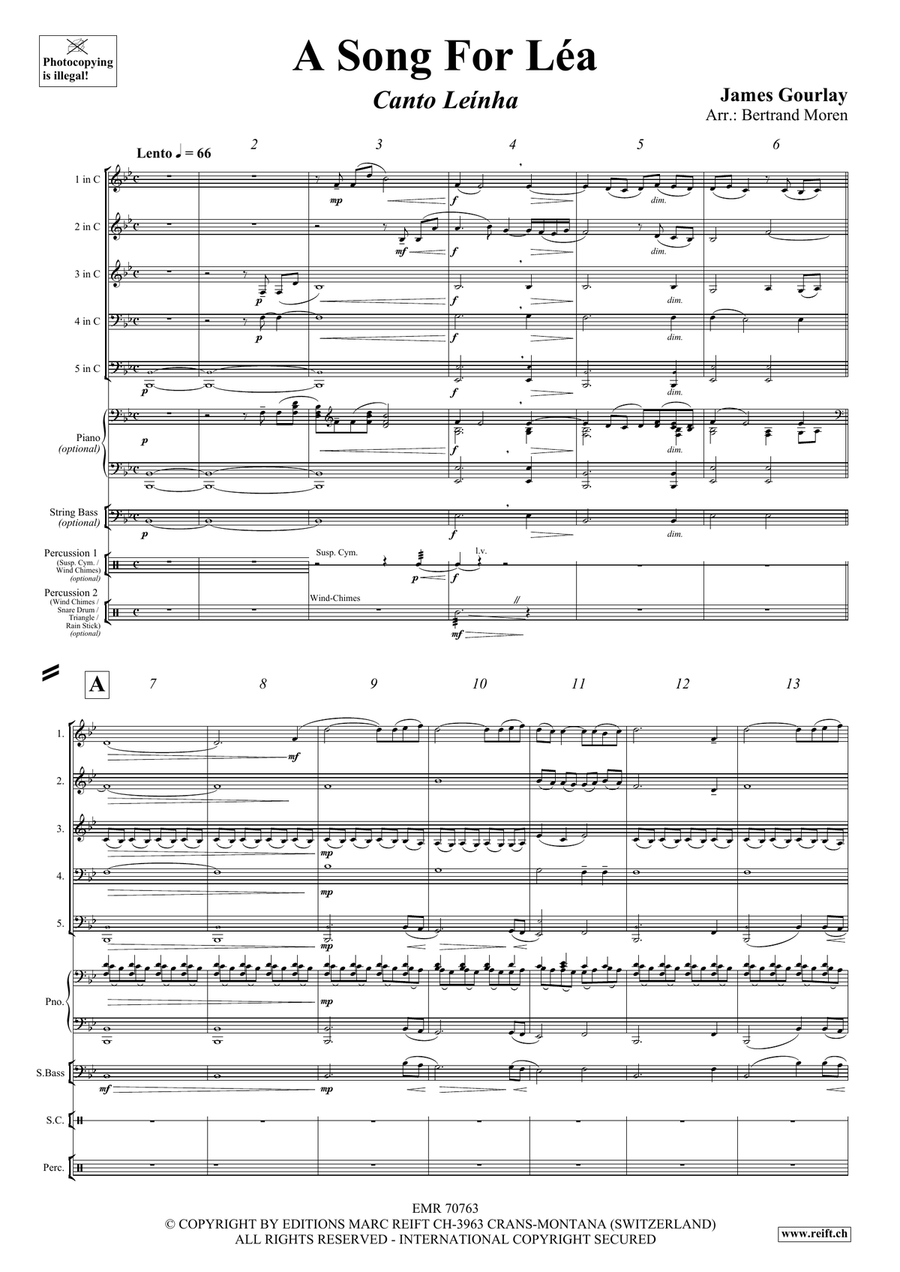 A Song For Léa Score scores gallery preview page 4