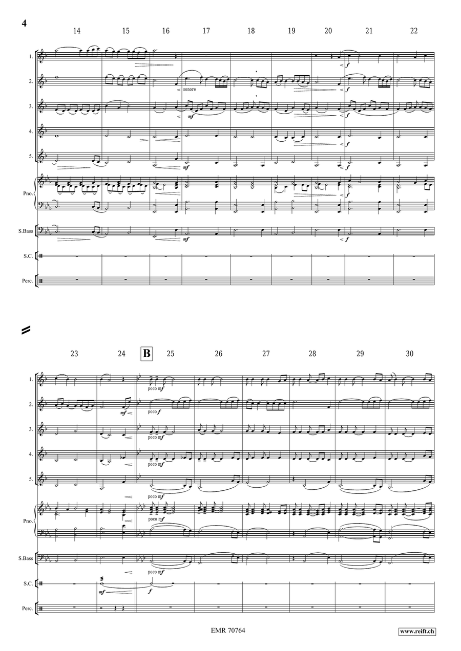 A Song For Léa A Song For Léa Clarinet Quintet scores gallery preview page 5