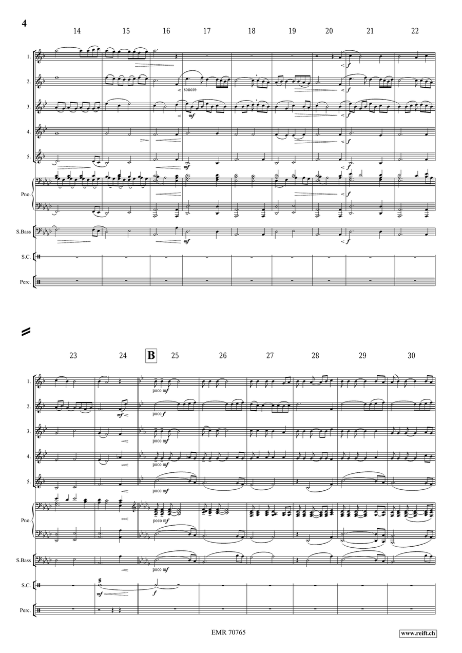A Song For Léa A Song For Léa Saxophone Quintet scores gallery preview page 5
