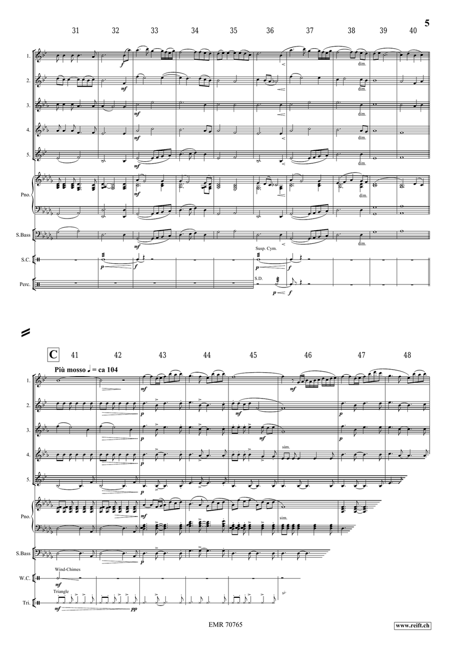 A Song For Léa A Song For Léa Saxophone Quintet scores gallery preview page 6