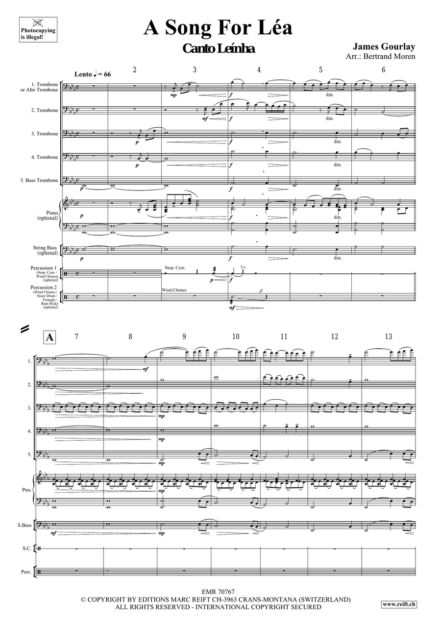 A Song For Léa A Song For Léa Trombone scores gallery preview page 4