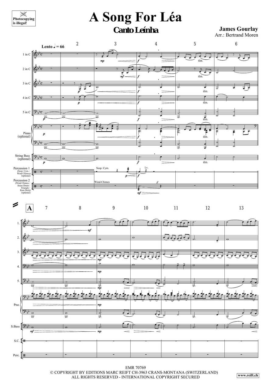 A Song For Léa A Song For Léa Brass Quintet scores gallery preview page 4