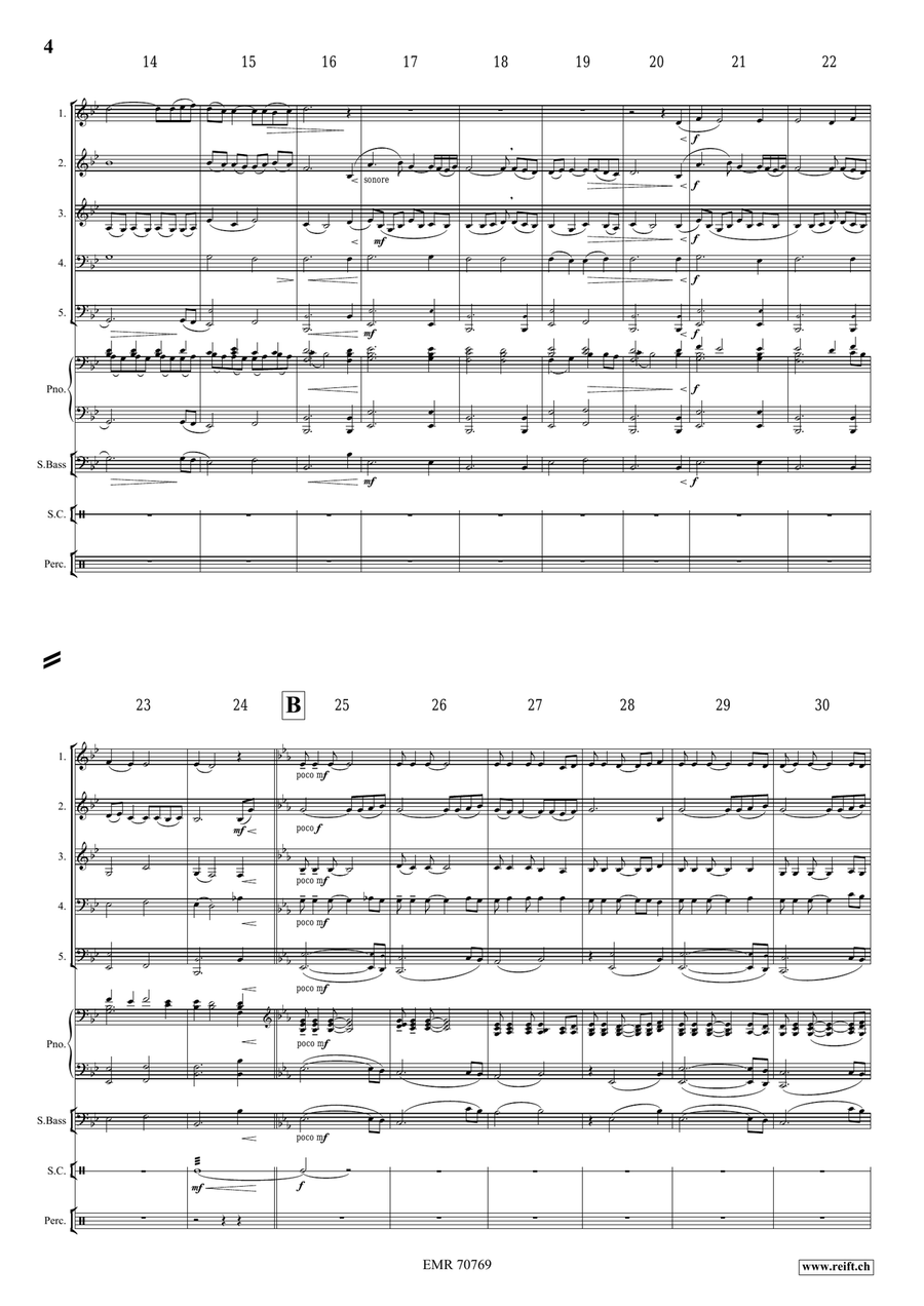 A Song For Léa A Song For Léa Brass Quintet scores gallery preview page 5