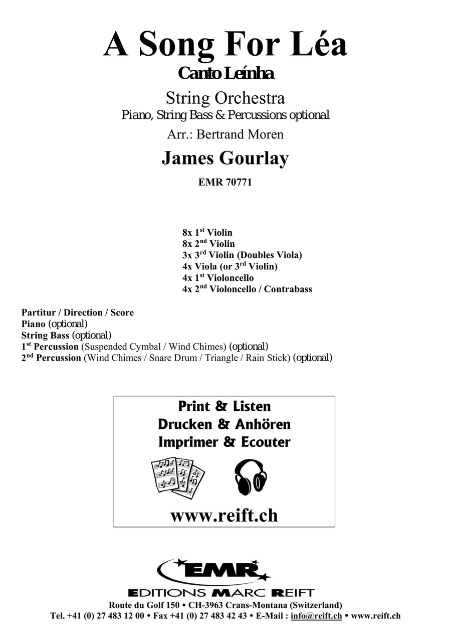 A Song For Léa String Orchestra scores gallery preview page 2