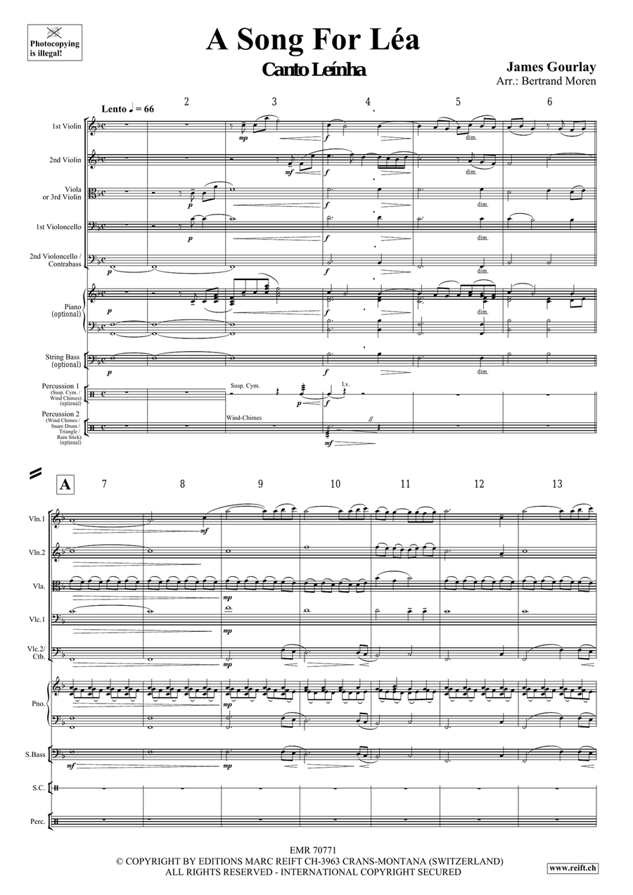 A Song For Léa String Orchestra scores gallery preview page 4
