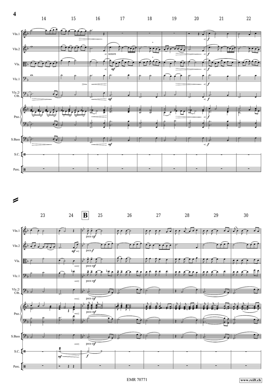 A Song For Léa String Orchestra scores gallery preview page 5