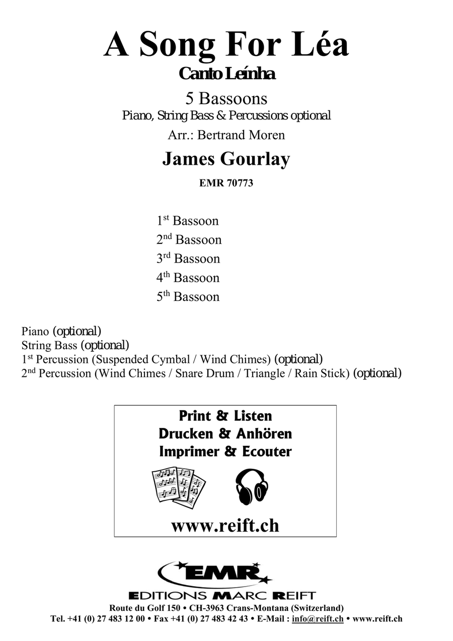 A Song For Léa A Song For Léa Bassoon scores gallery preview page 2