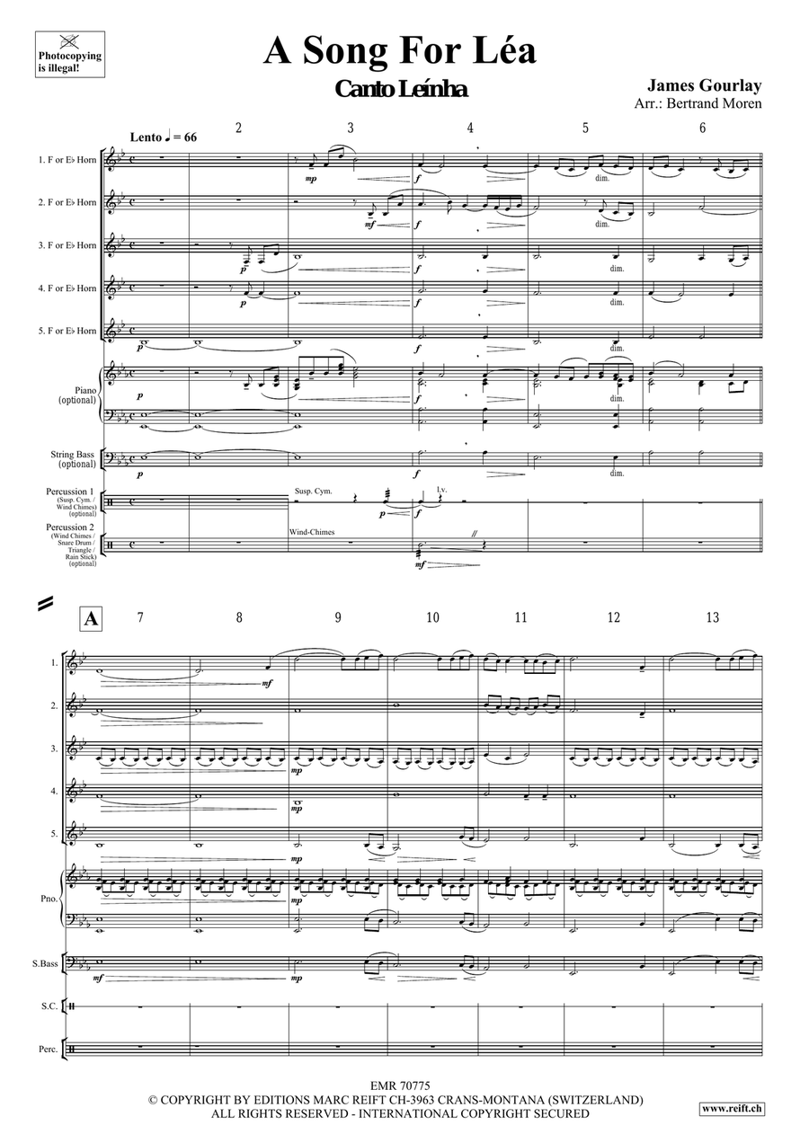 A Song For Léa A Song For Léa Horn scores gallery preview page 4