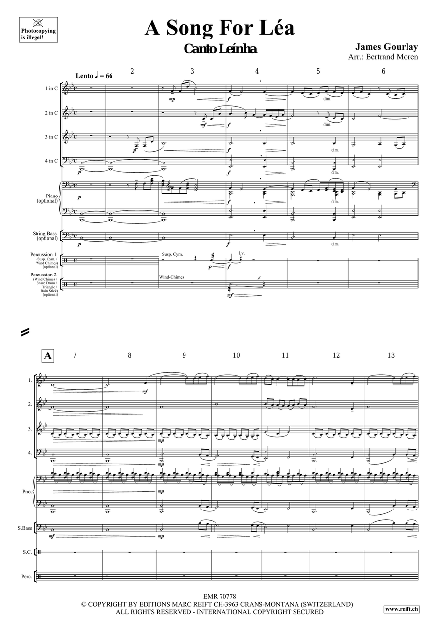 A Song For Léa Score scores gallery preview page 4