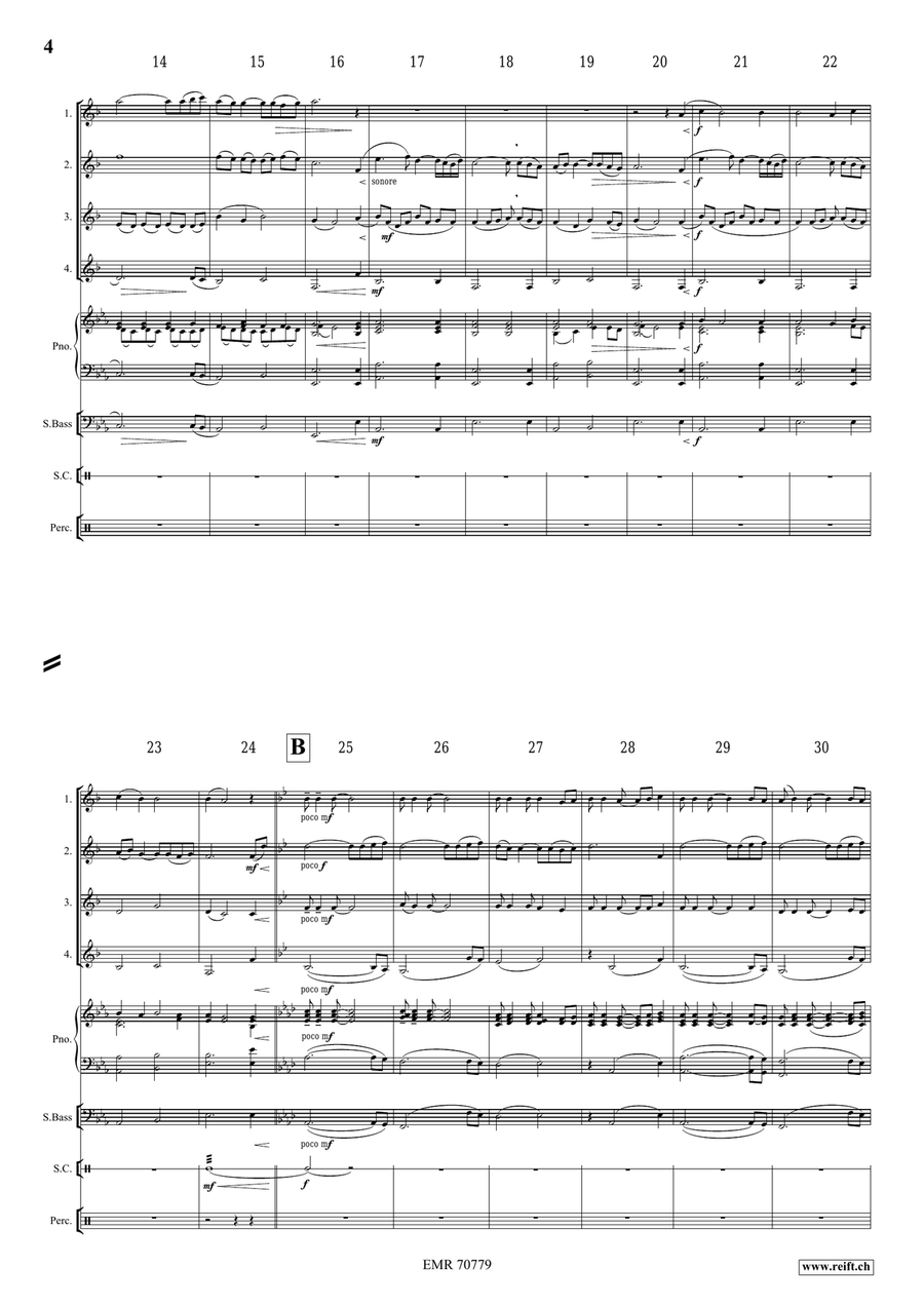 A Song For Léa A Song For Léa Clarinet Quartet scores gallery preview page 5