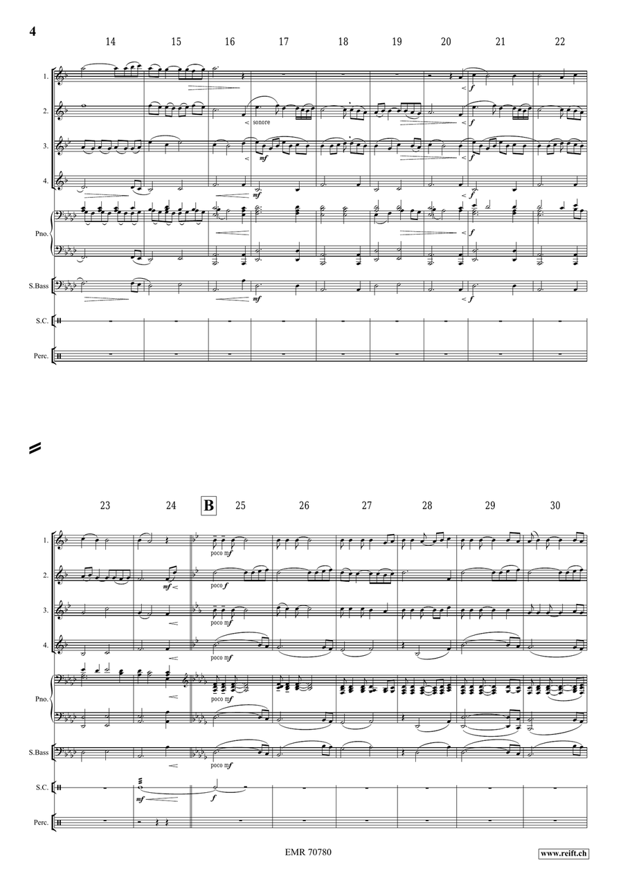 A Song For Léa A Song For Léa Saxophone Quartet scores gallery preview page 5