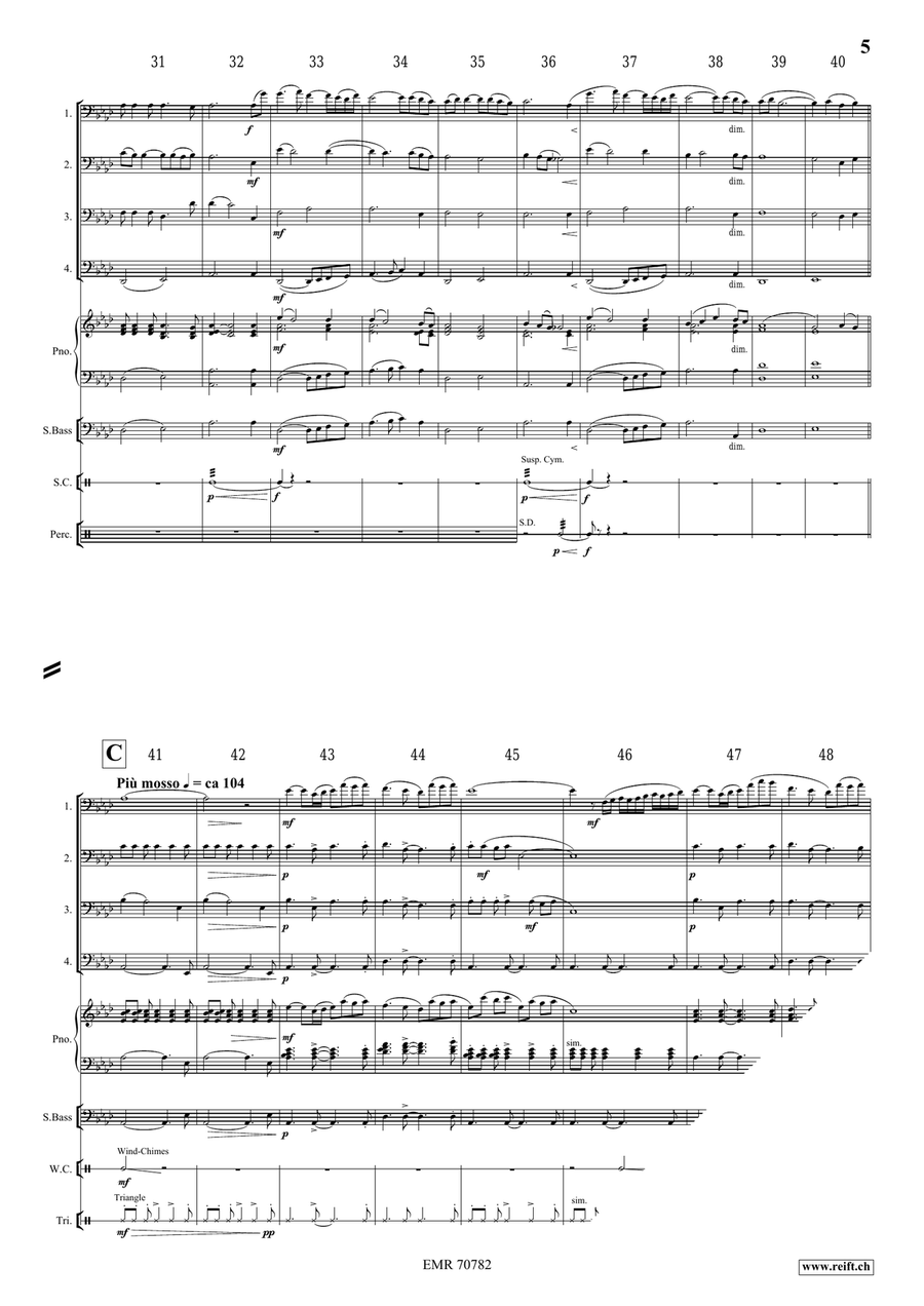 A Song For Léa A Song For Léa Trombone Quartet scores gallery preview page 6
