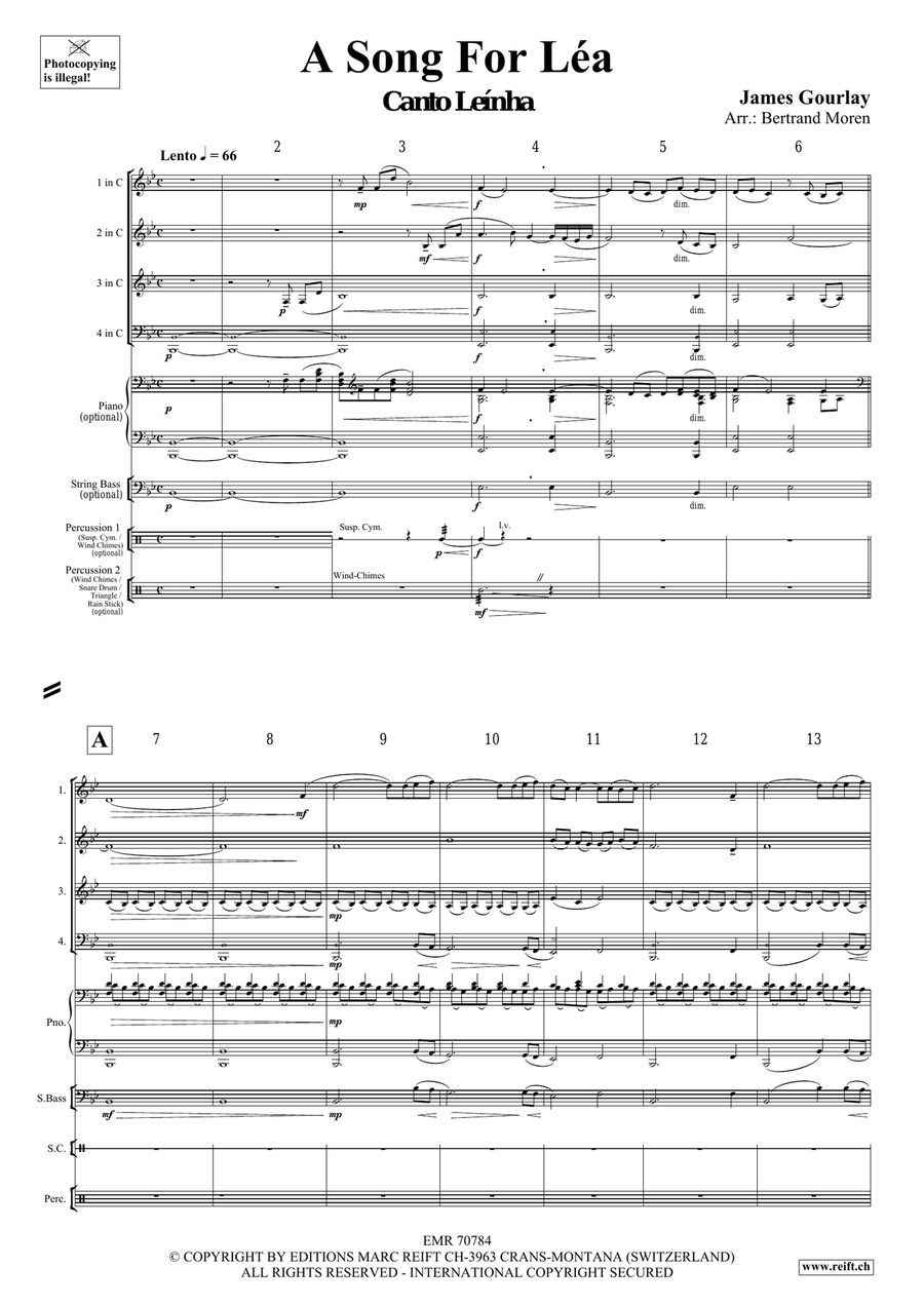 A Song For Léa A Song For Léa Brass Quartet scores gallery preview page 4