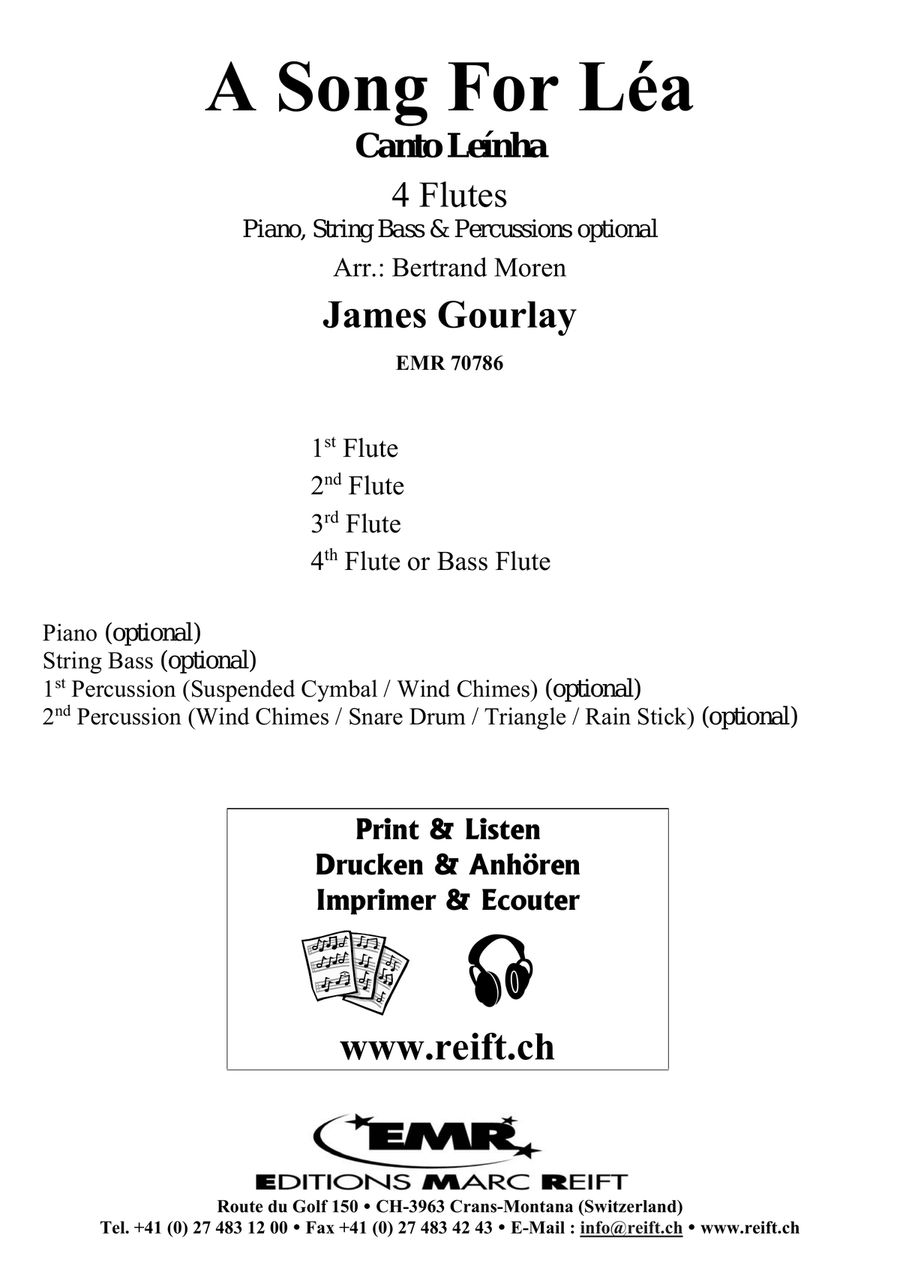 A Song For Léa A Song For Léa Flute Quartet scores gallery preview page 2