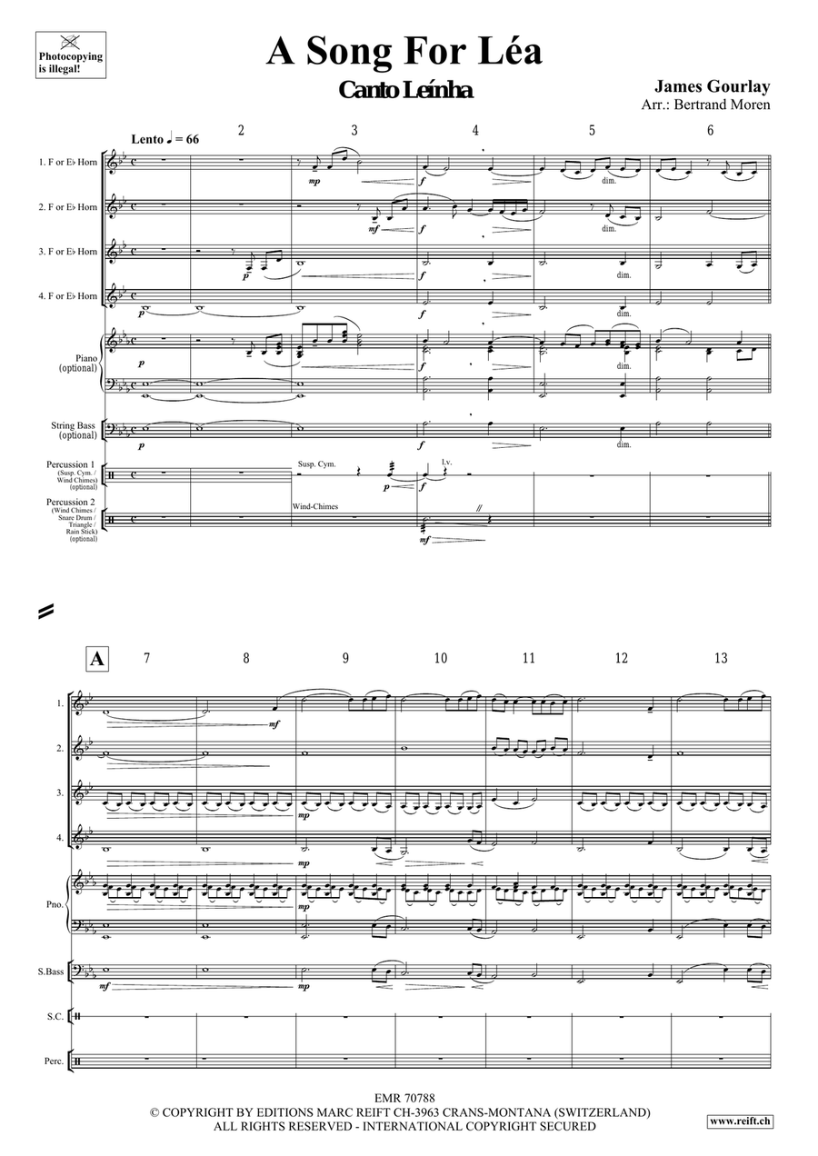 A Song For Léa A Song For Léa Horn scores gallery preview page 4