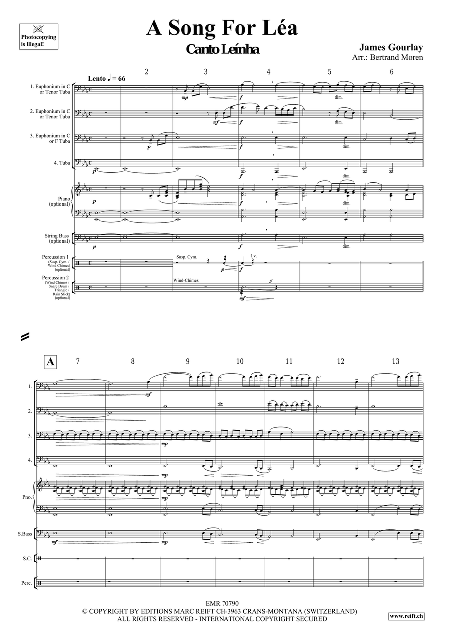 A Song For Léa A Song For Léa Tuba Quartet scores gallery preview page 4