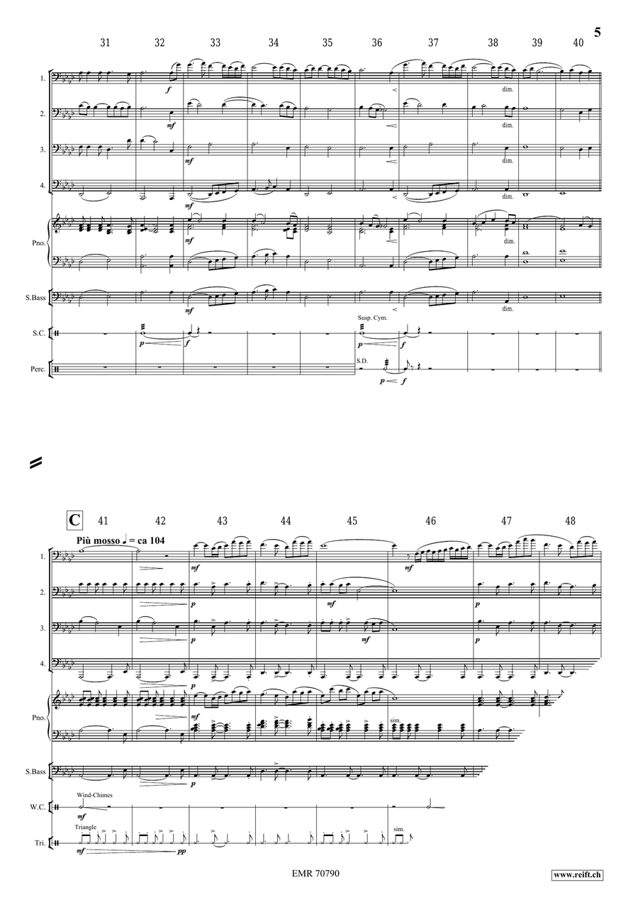A Song For Léa A Song For Léa Tuba Quartet scores gallery preview page 6
