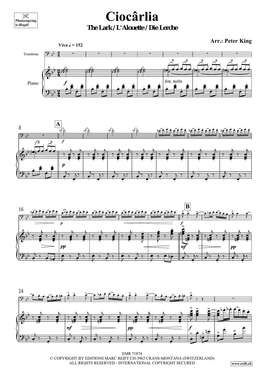 Ciocarlia Ciocarlia Piano Accompaniment scores gallery preview page 4