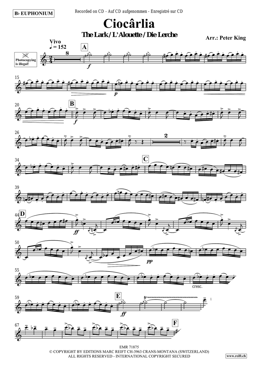 Ciocarlia Ciocarlia Euphonium scores gallery preview page 3