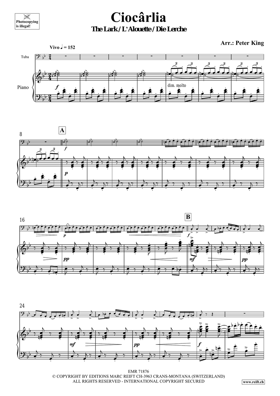 Ciocarlia Ciocarlia Tuba scores gallery preview page 4