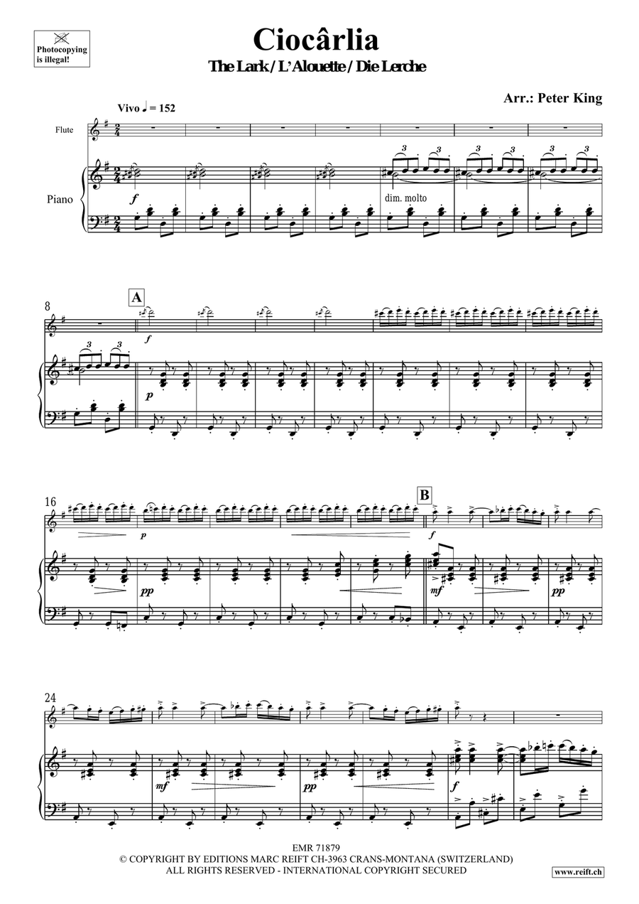 Ciocarlia Ciocarlia Flute Solo scores gallery preview page 4