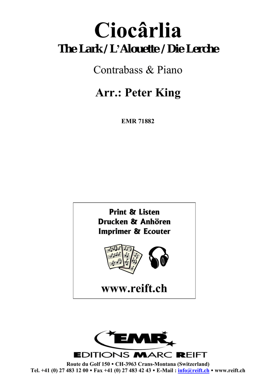 Ciocarlia Ciocarlia Double Bass scores gallery preview page 2