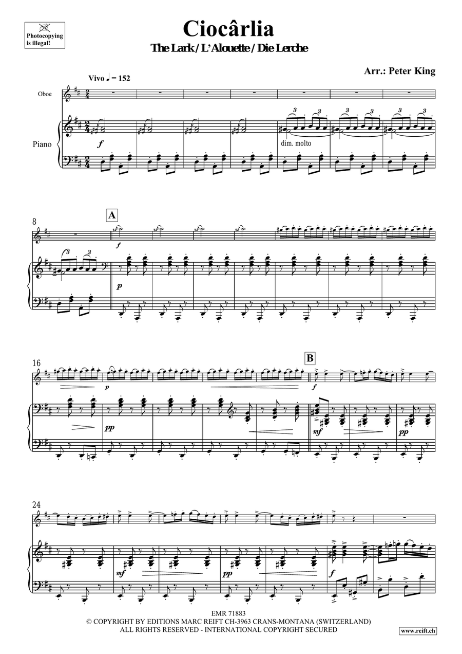 Ciocarlia Ciocarlia Piano Accompaniment scores gallery preview page 4