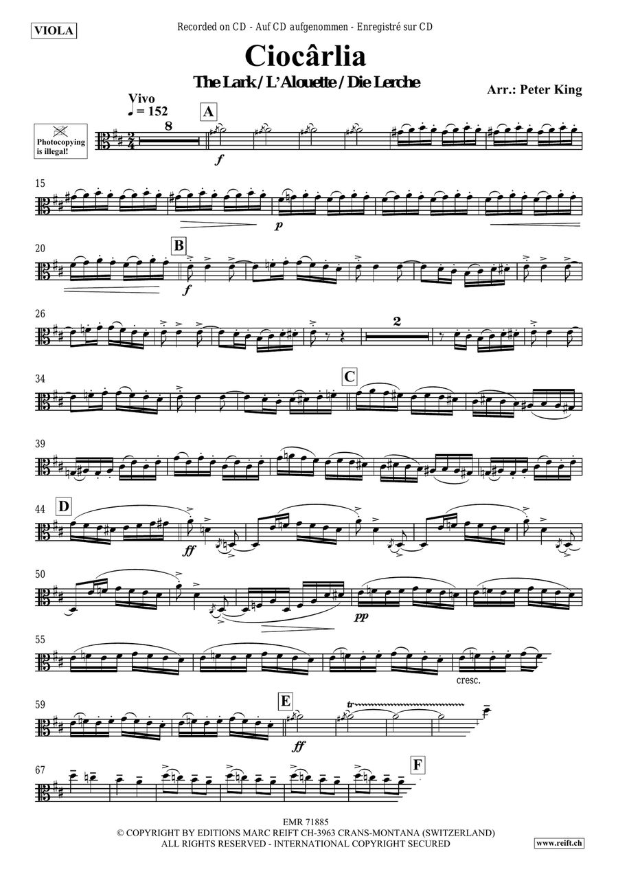 Ciocarlia Ciocarlia Piano Accompaniment scores gallery preview page 3