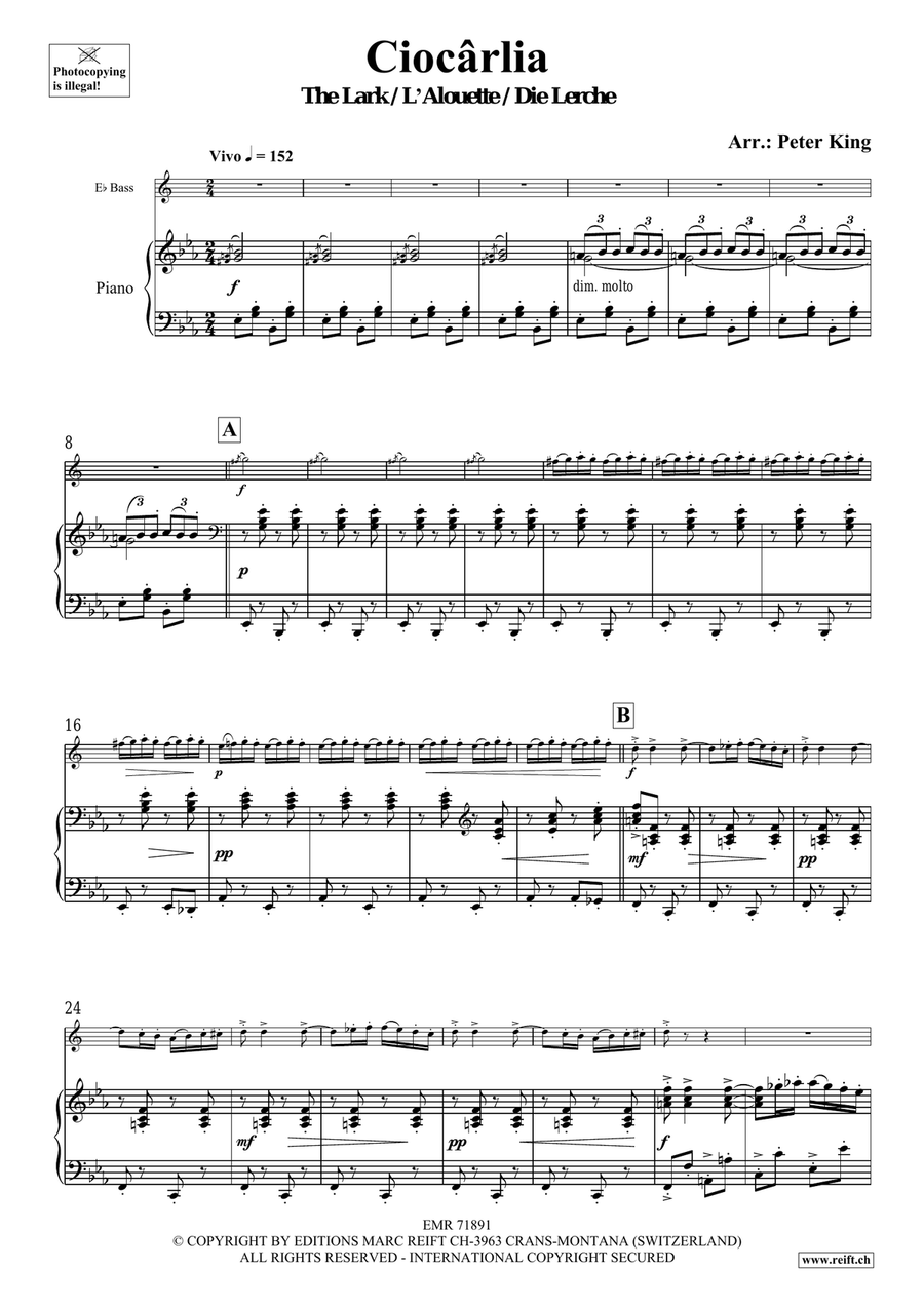 Ciocarlia Ciocarlia Voice Solo scores gallery preview page 4