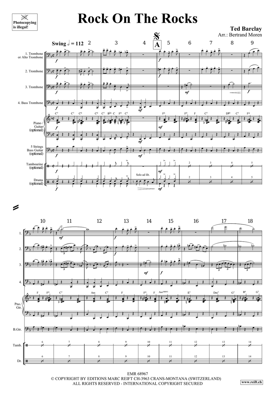 Rock On The Rocks Rock On The Rocks Trombone Quartet scores gallery preview page 4