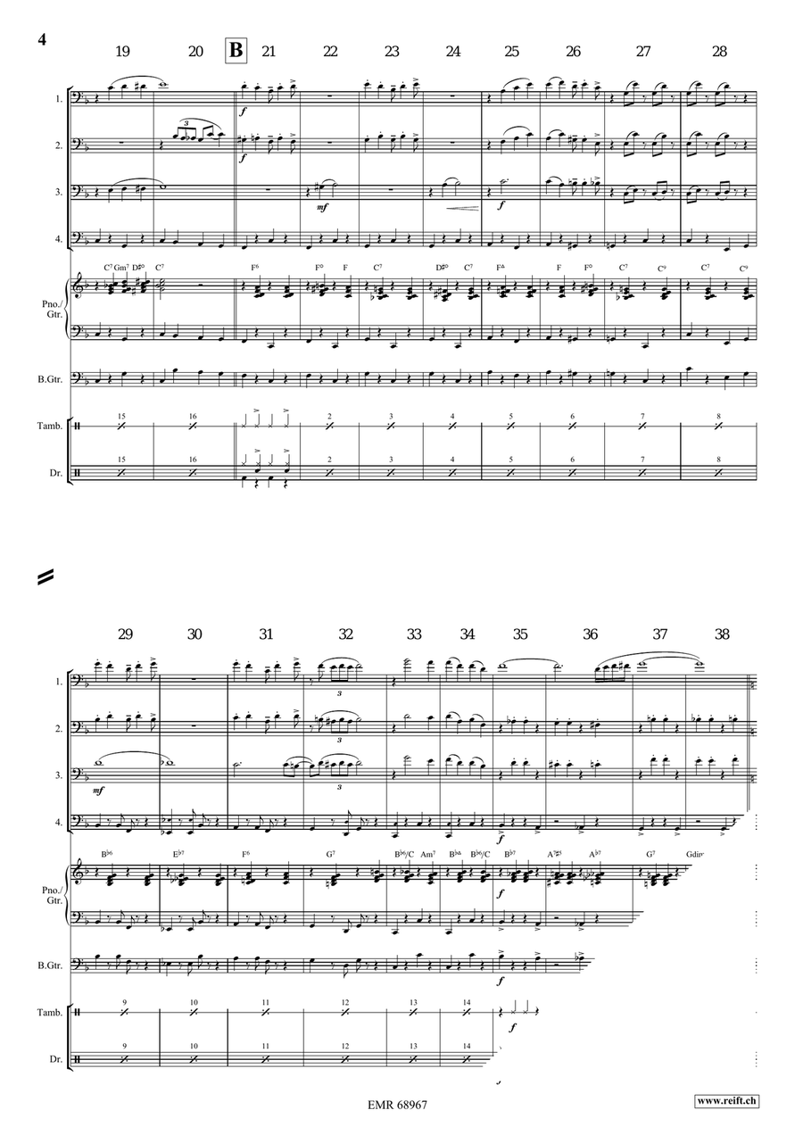 Rock On The Rocks Rock On The Rocks Trombone Quartet scores gallery preview page 5