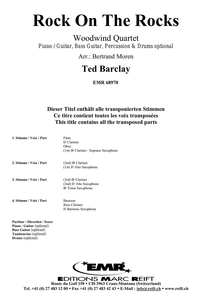 Rock On The Rocks Rock On The Rocks Woodwind Quartet scores gallery preview page 2