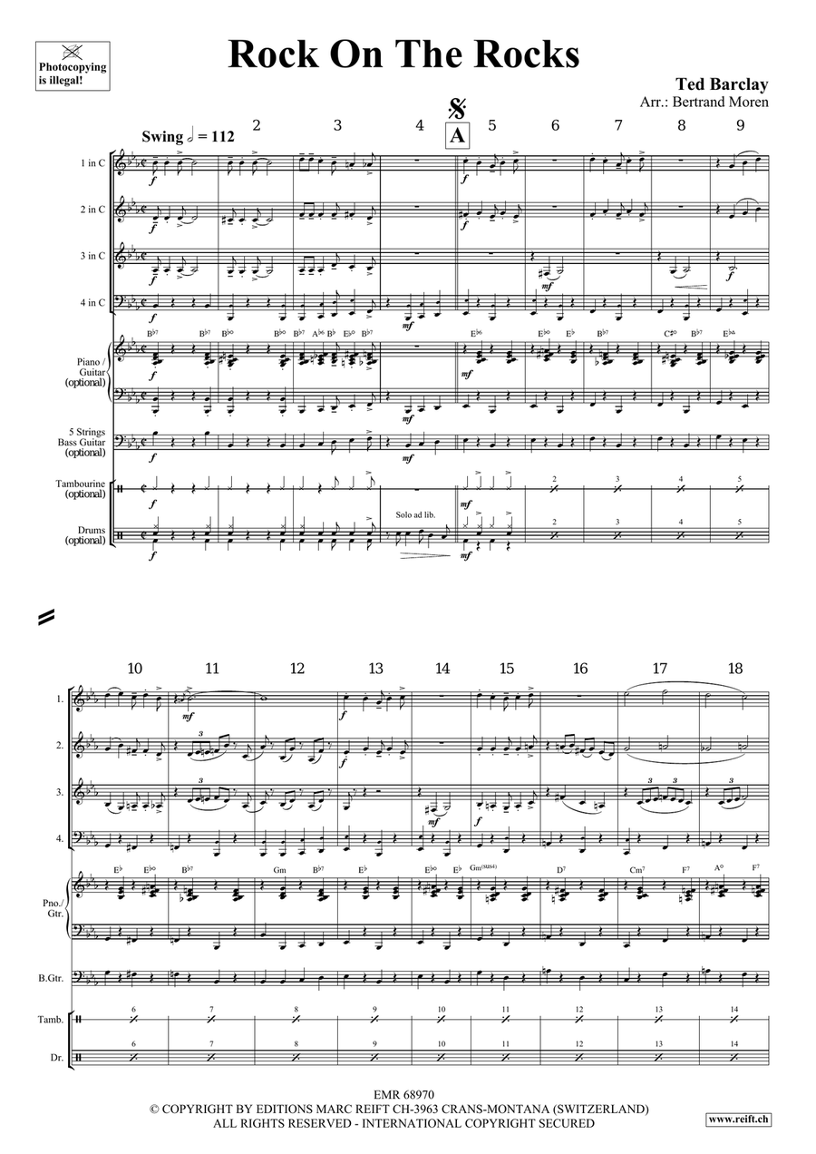 Rock On The Rocks Rock On The Rocks Woodwind Quartet scores gallery preview page 4