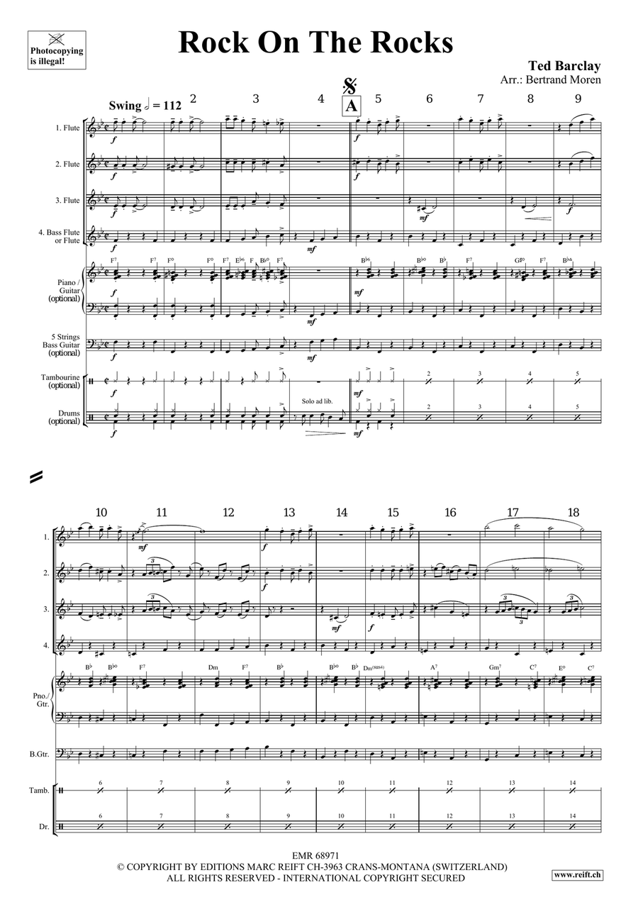 Rock On The Rocks Rock On The Rocks Flute Quartet scores gallery preview page 4