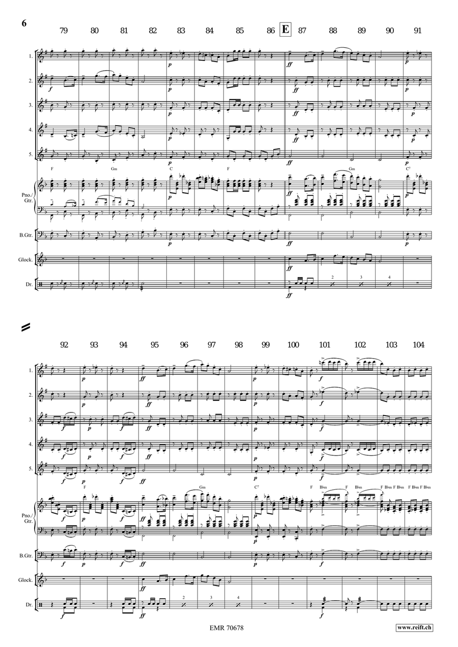 Tik-Tak Polka Tik-Tak Polka Clarinet Quintet scores gallery preview page 7