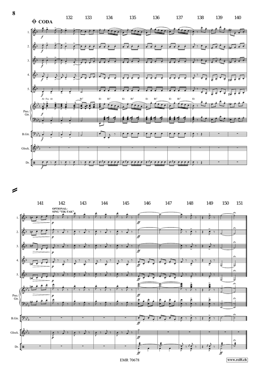 Tik-Tak Polka Tik-Tak Polka Clarinet Quintet scores gallery preview page 9